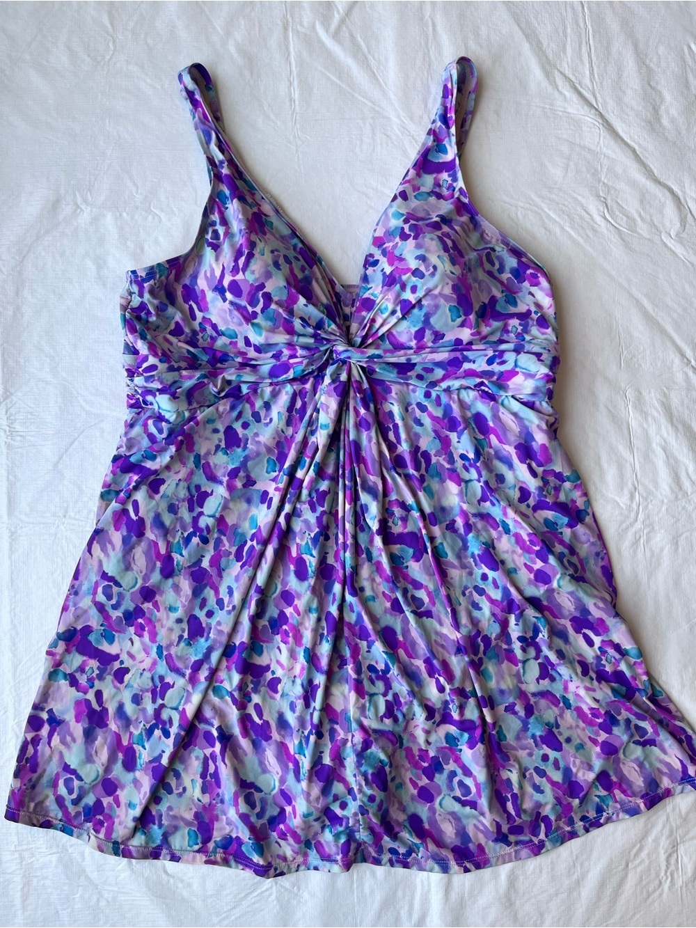 Swimsuits For All One Piece Purple Modest Swim Dress